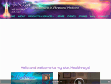 Tablet Screenshot of healthrays.com